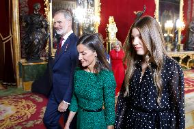 Spanish Royals Preside Over a Reception for National Day - Madrid