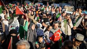 Rally For Palestine in Gaziantep - Turkey