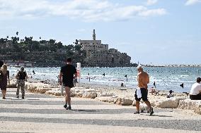 Charles Clore Beach in Tel Avi