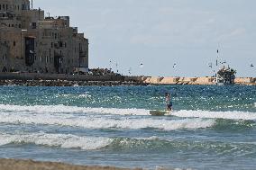 Charles Clore Beach in Tel Avi