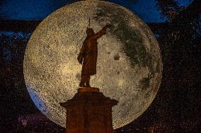 A Replica Of The Moon By British Artist Luke Jerram - Queretaro