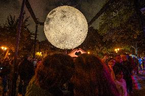 A Replica Of The Moon By British Artist Luke Jerram - Queretaro