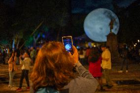 A Replica Of The Moon By British Artist Luke Jerram - Queretaro