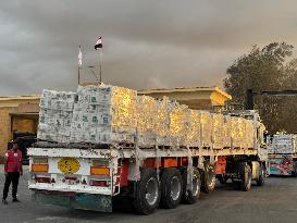 Humanitarian Aid Trucks Enter Gaza - Sharm El-Sheikh