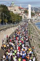 People Participate In The Marathon - Budapest