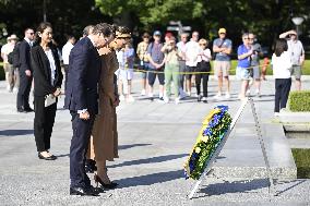 CROWN PRINCESS IN HIROSHIMA