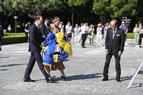 CROWN PRINCESS IN HIROSHIMA