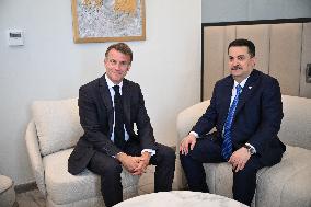 French President Meets PM of Iraq - Sharm El Sheikh