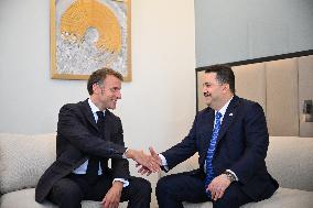 French President Meets PM of Iraq - Sharm El Sheikh