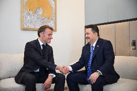 French President Meets PM of Iraq - Sharm El Sheikh