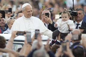 Pope Leo XIV Celebrates the Prayer Vigil and Rosary - Vatican