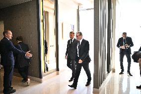 French President Meets UK PM Starmer - Sharm El Sheikh