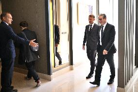 French President Meets UK PM Starmer - Sharm El Sheikh