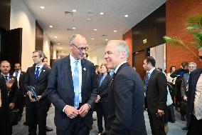 German Chancellor Friedrich Merz and Prime Minister Mark Carneyn in Sharm El Sheikh