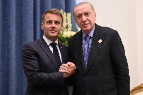 French President Meets Turkish President - Sharm El Sheikh