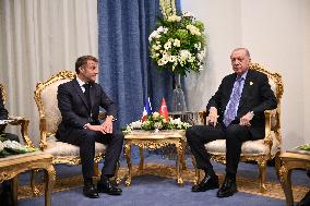 French President Meets Turkish President - Sharm El Sheikh