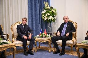 French President Meets Turkish President - Sharm El Sheikh