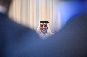 Emir of Qatar At Peace Summit - Sharm El Sheikh