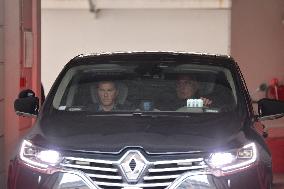 Former President Sarkozy on His Way To The Tribunal - Paris