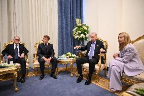 President Macron During Bilateral Meetings - Sharm El Sheikh