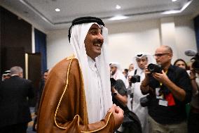 President Macron During Bilateral Meetings - Sharm El Sheikh