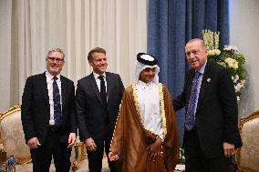President Macron During Bilateral Meetings - Sharm El Sheikh
