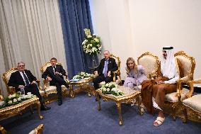 President Macron During Bilateral Meetings - Sharm El Sheikh