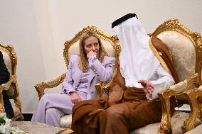 President Macron During Bilateral Meetings - Sharm El Sheikh