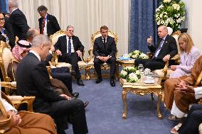 President Macron During Bilateral Meetings - Sharm El Sheikh