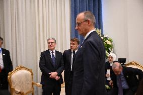 President Macron During Bilateral Meetings - Sharm El Sheikh