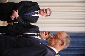 President Macron During Bilateral Meetings - Sharm El Sheikh