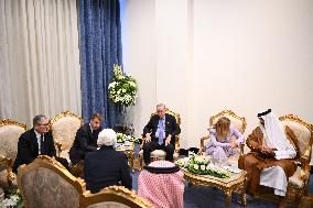 President Macron During Bilateral Meetings - Sharm El Sheikh