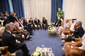 President Macron During Bilateral Meetings - Sharm El Sheikh