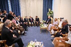 President Macron During Bilateral Meetings - Sharm El Sheikh