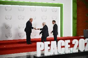 Sharm El-Sheikh Peace Summit in The Egypt