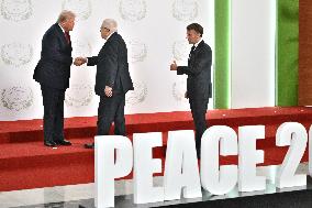 Sharm El-Sheikh Peace Summit in The Egypt