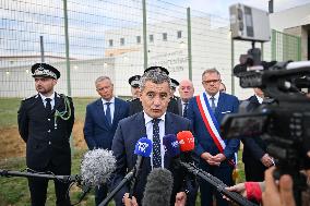 Gerald Darmanin visits the South Paris Region Penitentiary Center - Reau