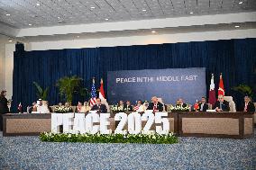 Sharm El-Sheikh Peace Summit in The Egypt