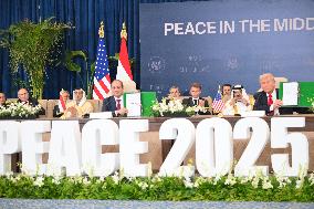 Sharm El-Sheikh Peace Summit in The Egypt