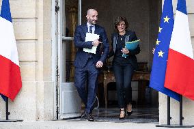 Meeting of newly-appointed ministers at Matignon - Paris