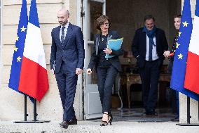 Meeting of newly-appointed ministers at Matignon - Paris