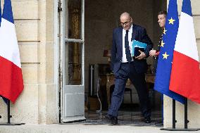 Meeting of newly-appointed ministers at Matignon - Paris