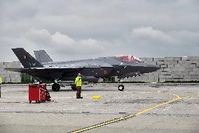 King Philippe At F-35 Delivery Ceremony - Florennes