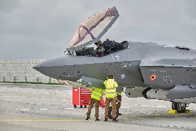 King Philippe At F-35 Delivery Ceremony - Florennes