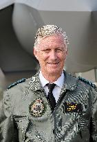 King Philippe At F-35 Delivery Ceremony - Florennes