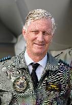 King Philippe At F-35 Delivery Ceremony - Florennes