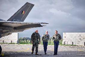 King Philippe At F-35 Delivery Ceremony - Florennes