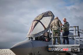 King Philippe At F-35 Delivery Ceremony - Florennes