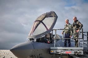 King Philippe At F-35 Delivery Ceremony - Florennes
