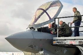 King Philippe At F-35 Delivery Ceremony - Florennes